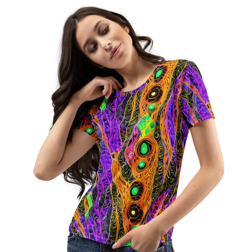 Cooper's Vision on Women's Crew Neck T-Shirt — Left Front