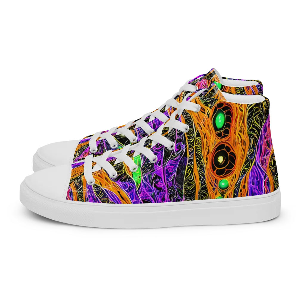 Cooper's Vision on Women's High Top Canvas Shoes — Left