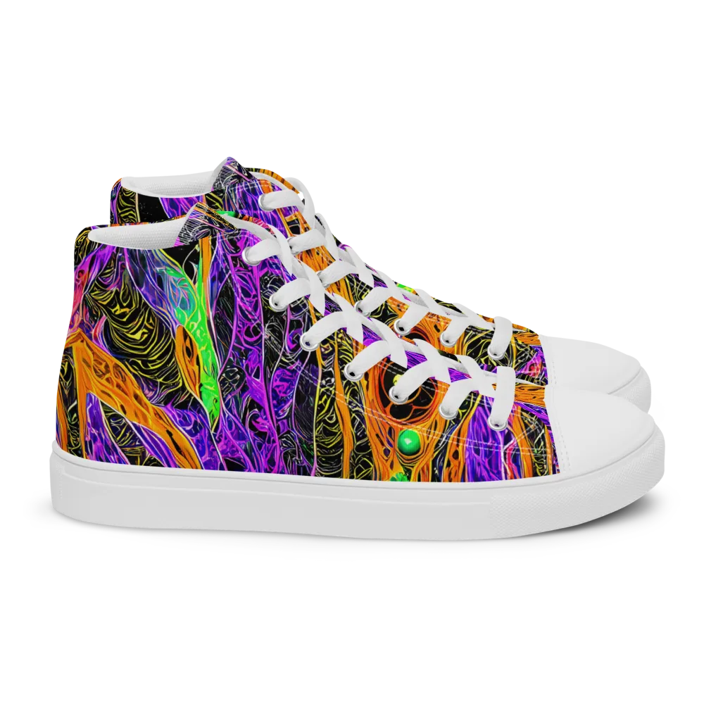 Cooper's Vision on Women's High Top Canvas Shoes — Right