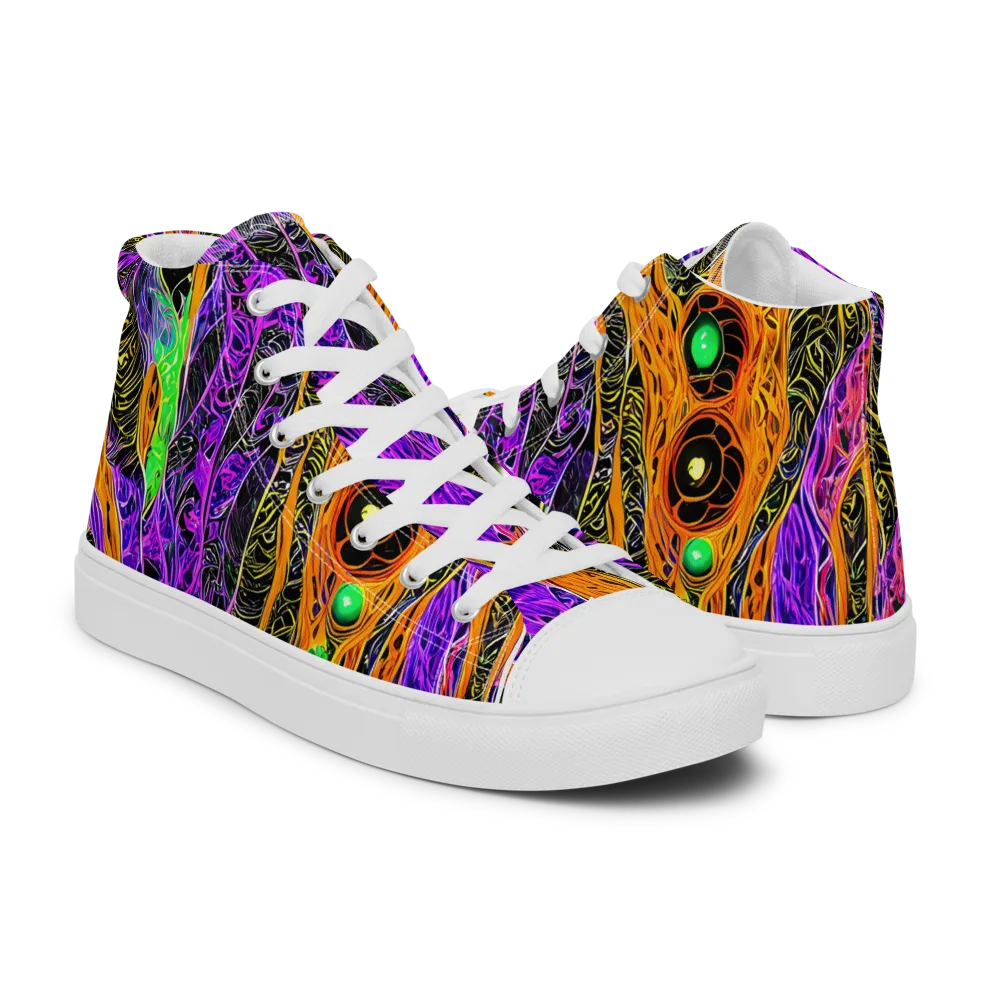 Cooper's Vision on Women's High Top Canvas Shoes — Right