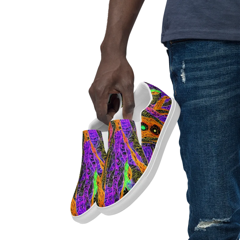 Cooper's Vision on Men's Slip-On Canvas Shoes — Left Front