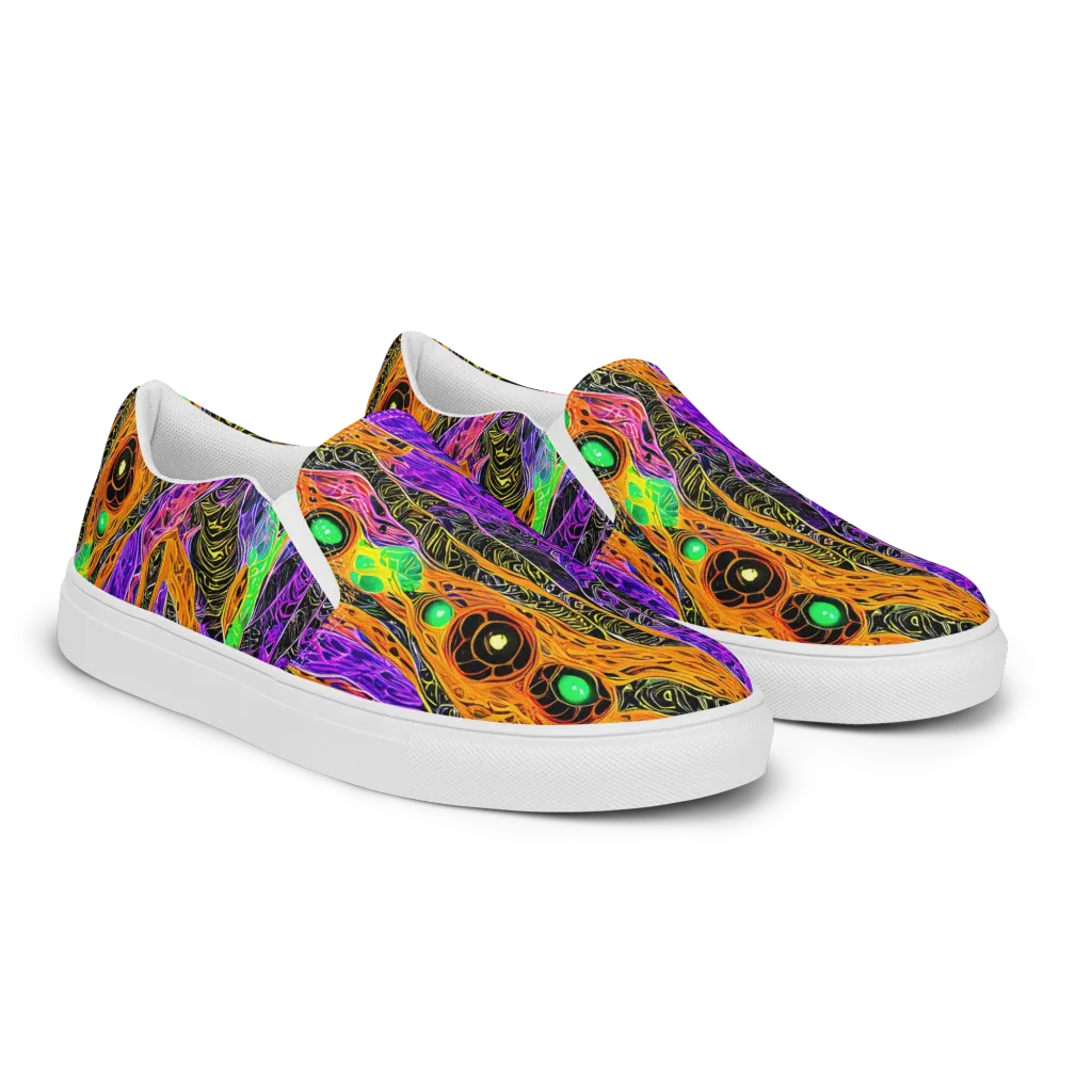 Cooper's Vision on Women's Slip-On Canvas Shoes — Right Front