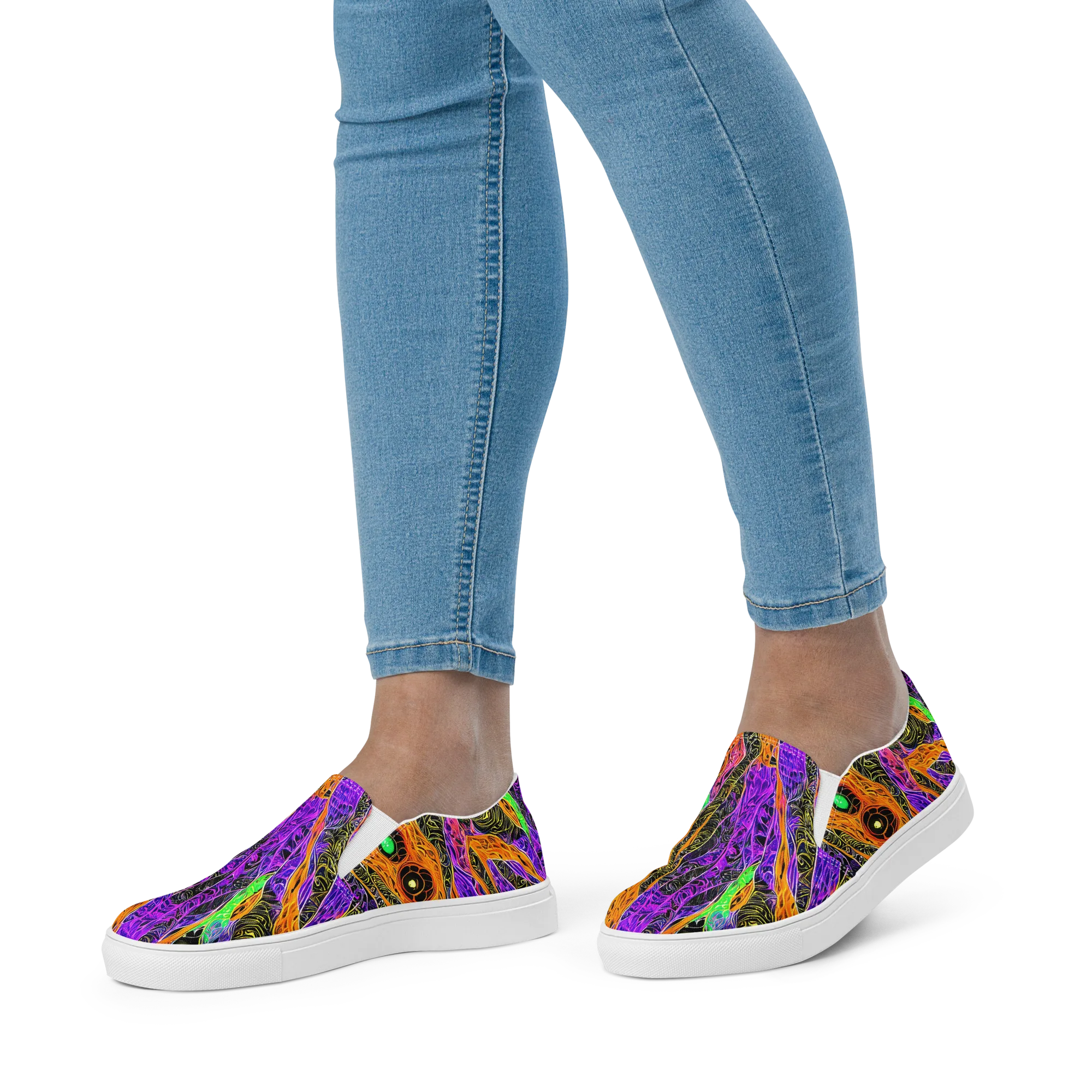 Cooper's Vision on Women's Slip-On Canvas Shoes — Front