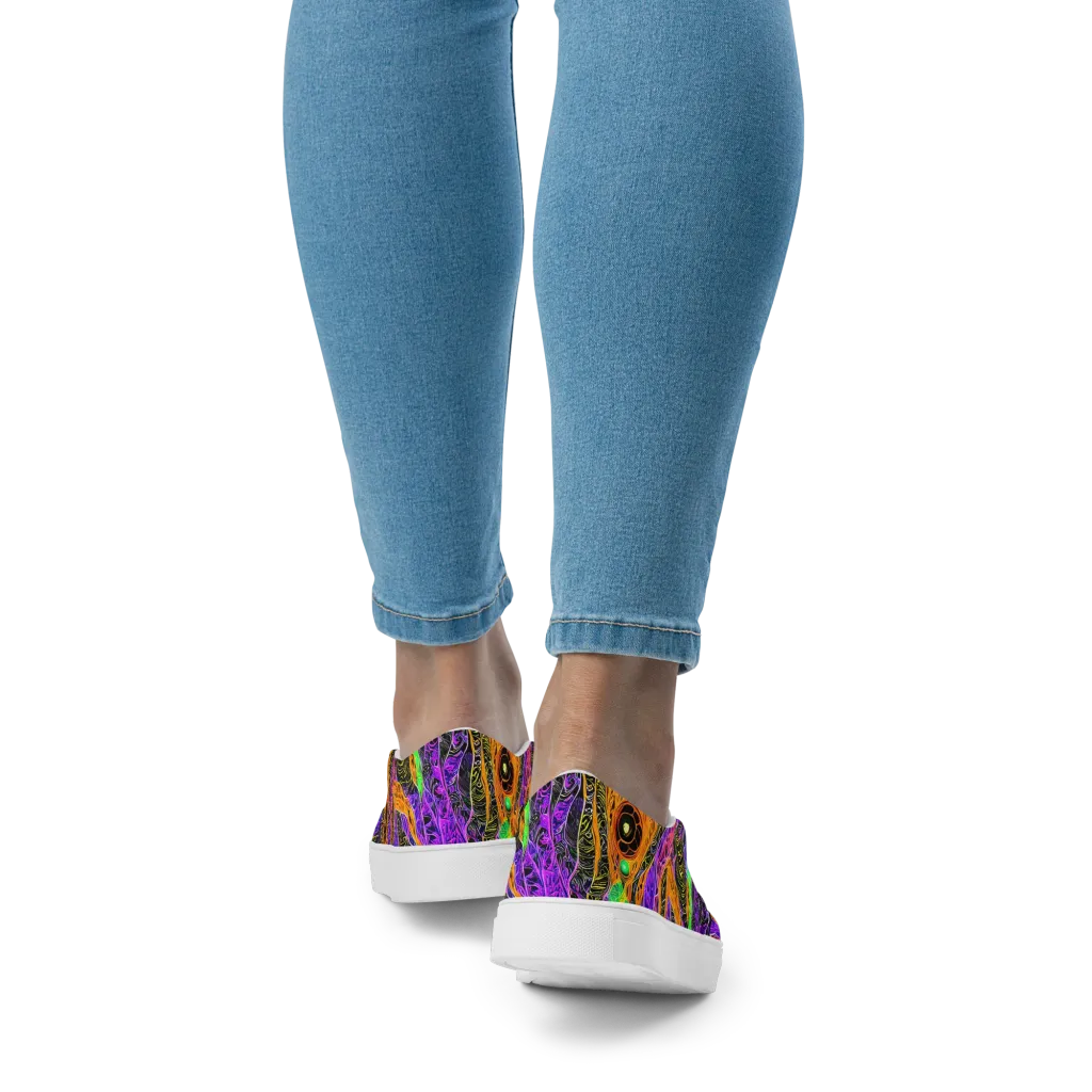 Cooper's Vision on Women's Slip-On Canvas Shoes — Back
