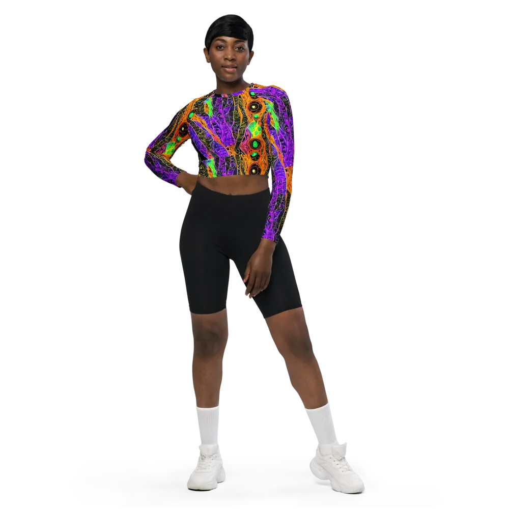 Cooper's Vision on Long Sleeve Crop Top — Front