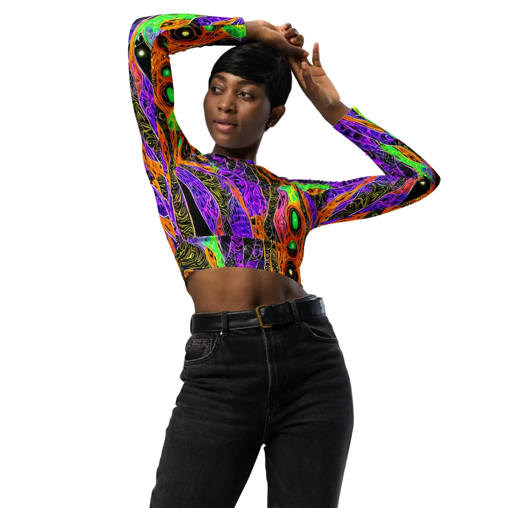 Cooper's Vision on Long Sleeve Crop Top — Front