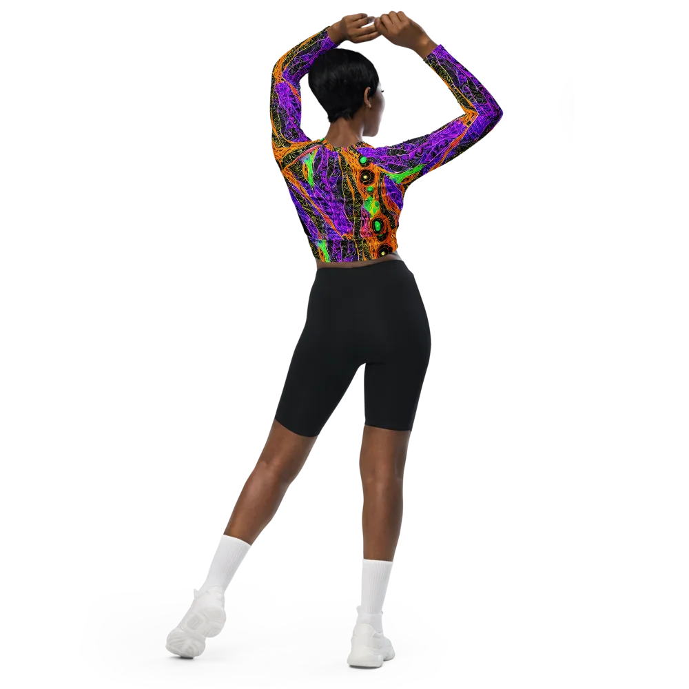 Cooper's Vision on Long Sleeve Crop Top — Back