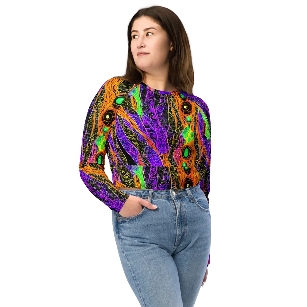 Cooper's Vision on Long Sleeve Crop Top — Front