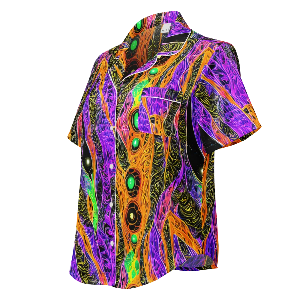 Cooper's Vision on Women's Short Sleeve Pajama Top — Left Front