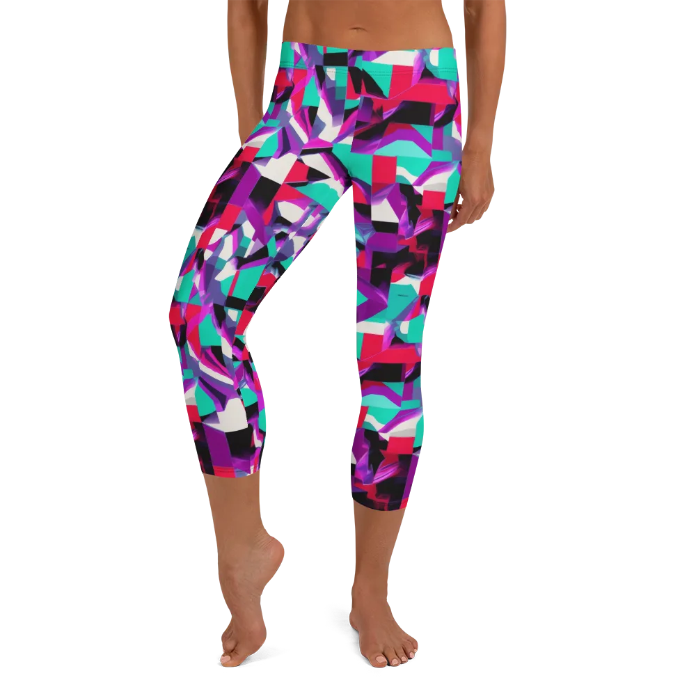 Ultraviolet Blocks on Capri Leggings — Front
