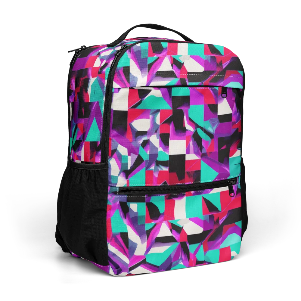 Ultraviolet Blocks on Utility Backpack — Right Front