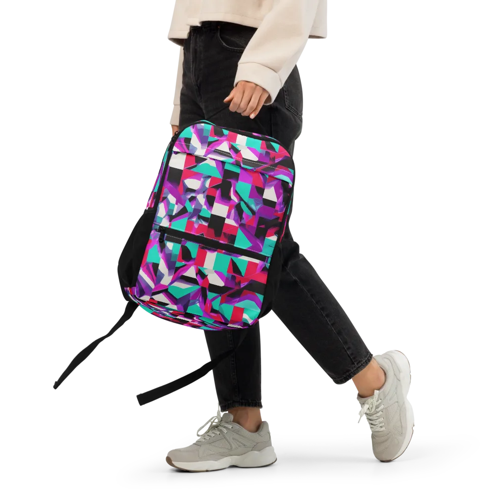 Ultraviolet Blocks on Utility Backpack — Front
