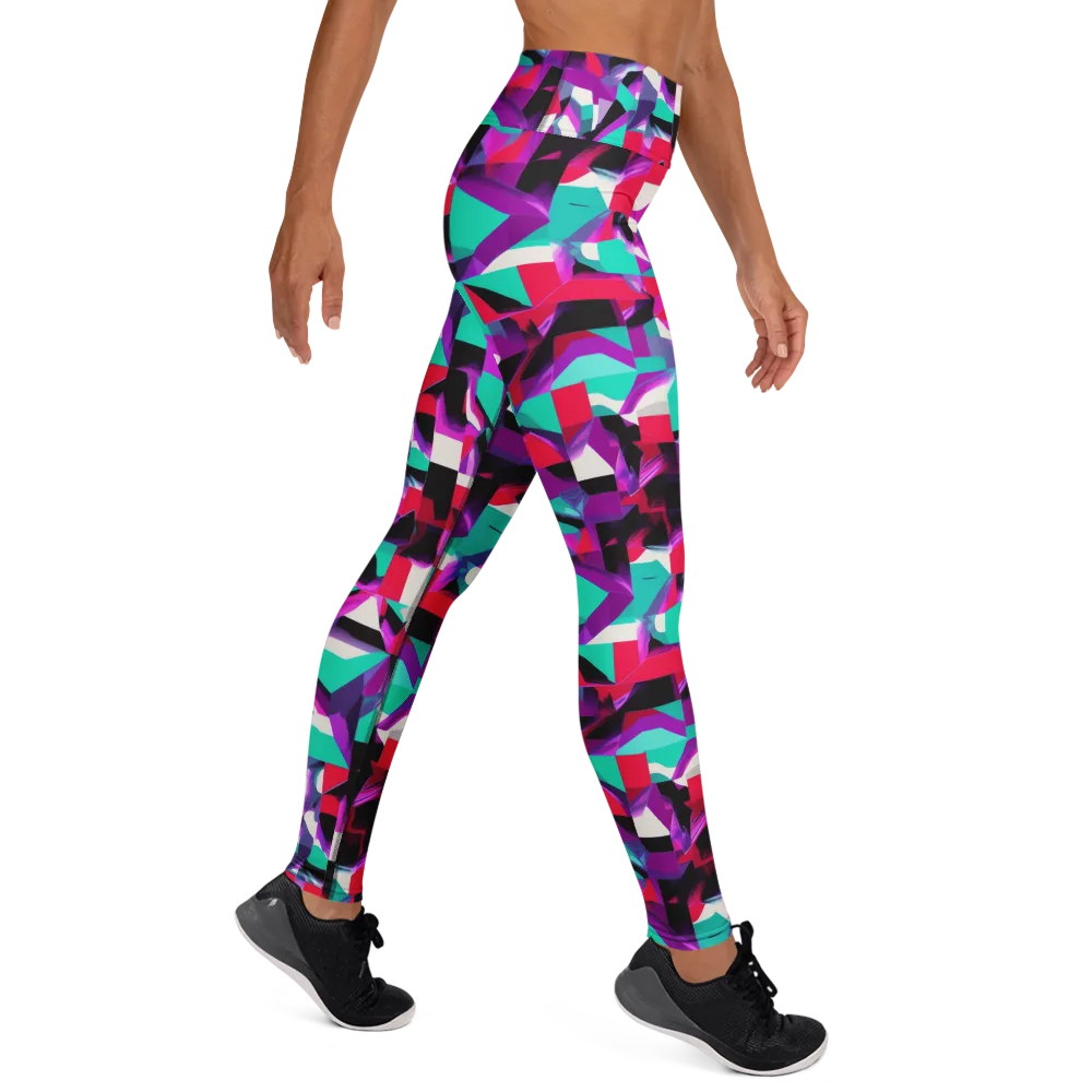 Ultraviolet Blocks on Yoga Leggings — Right