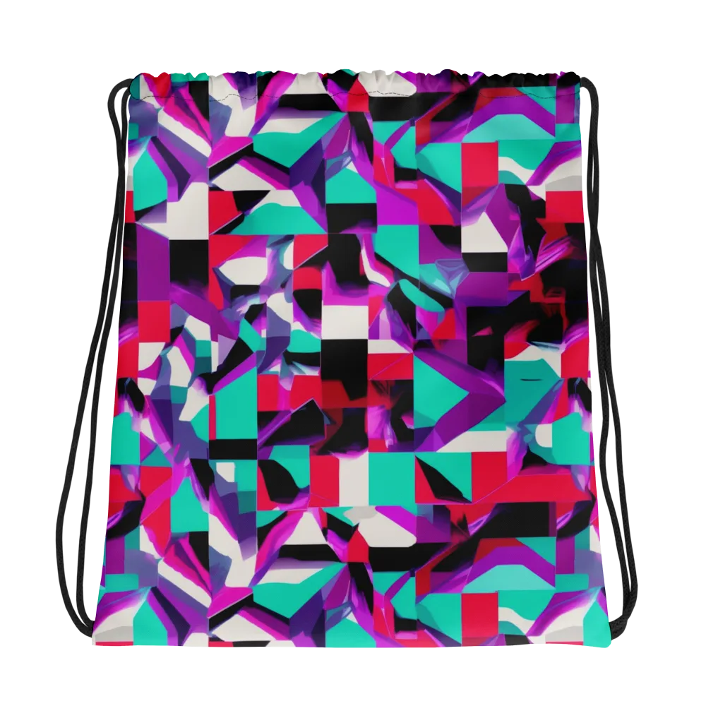 Ultraviolet Blocks on Drawstring Bag — Photo