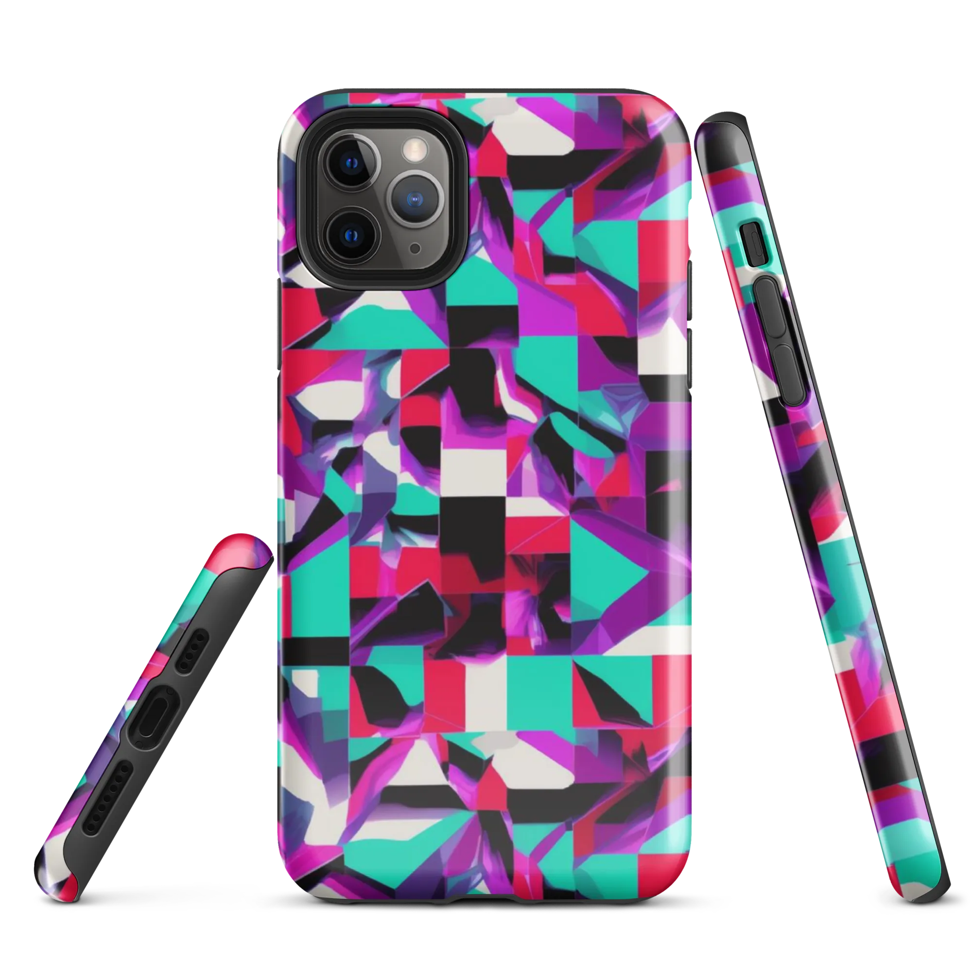 Ultraviolet Blocks on Tough Case for iPhone® — Front