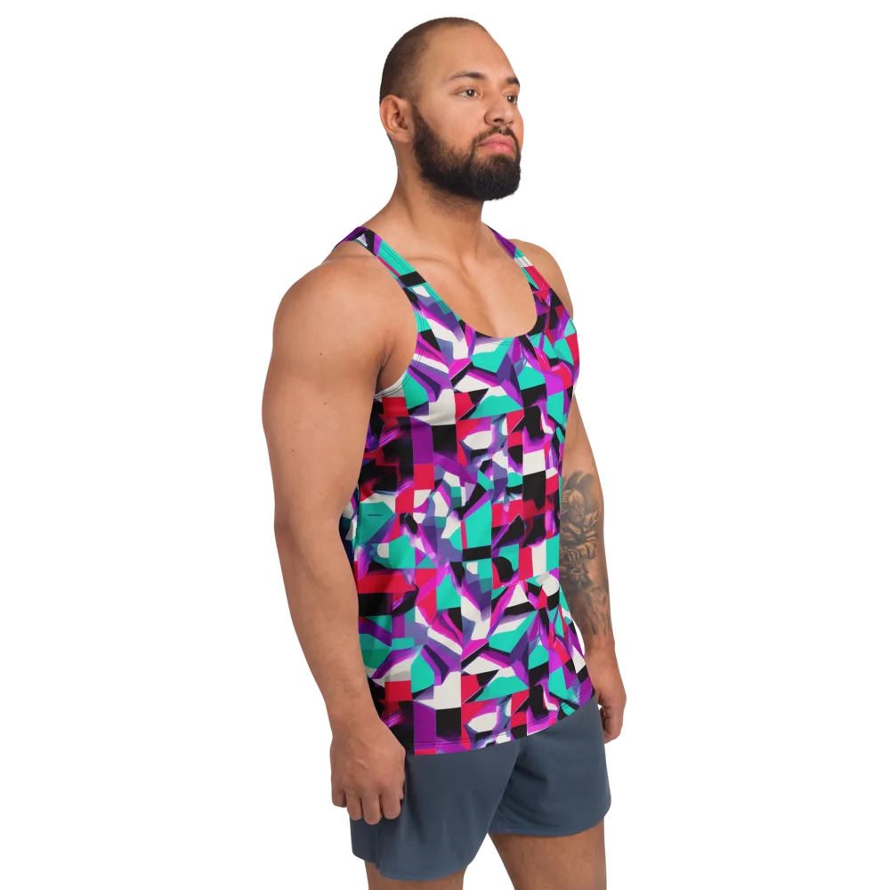 Ultraviolet Blocks on Men's Tank Top — Right Front