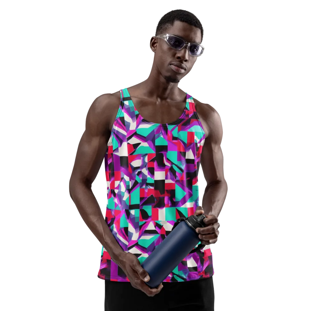 Ultraviolet Blocks on Men's Tank Top — Front