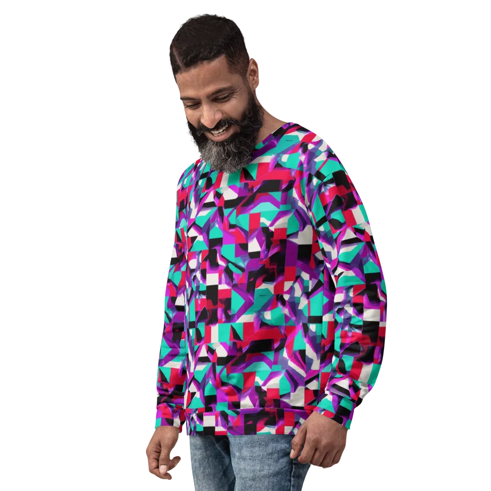 Ultraviolet Blocks on Sweatshirt — Left Front