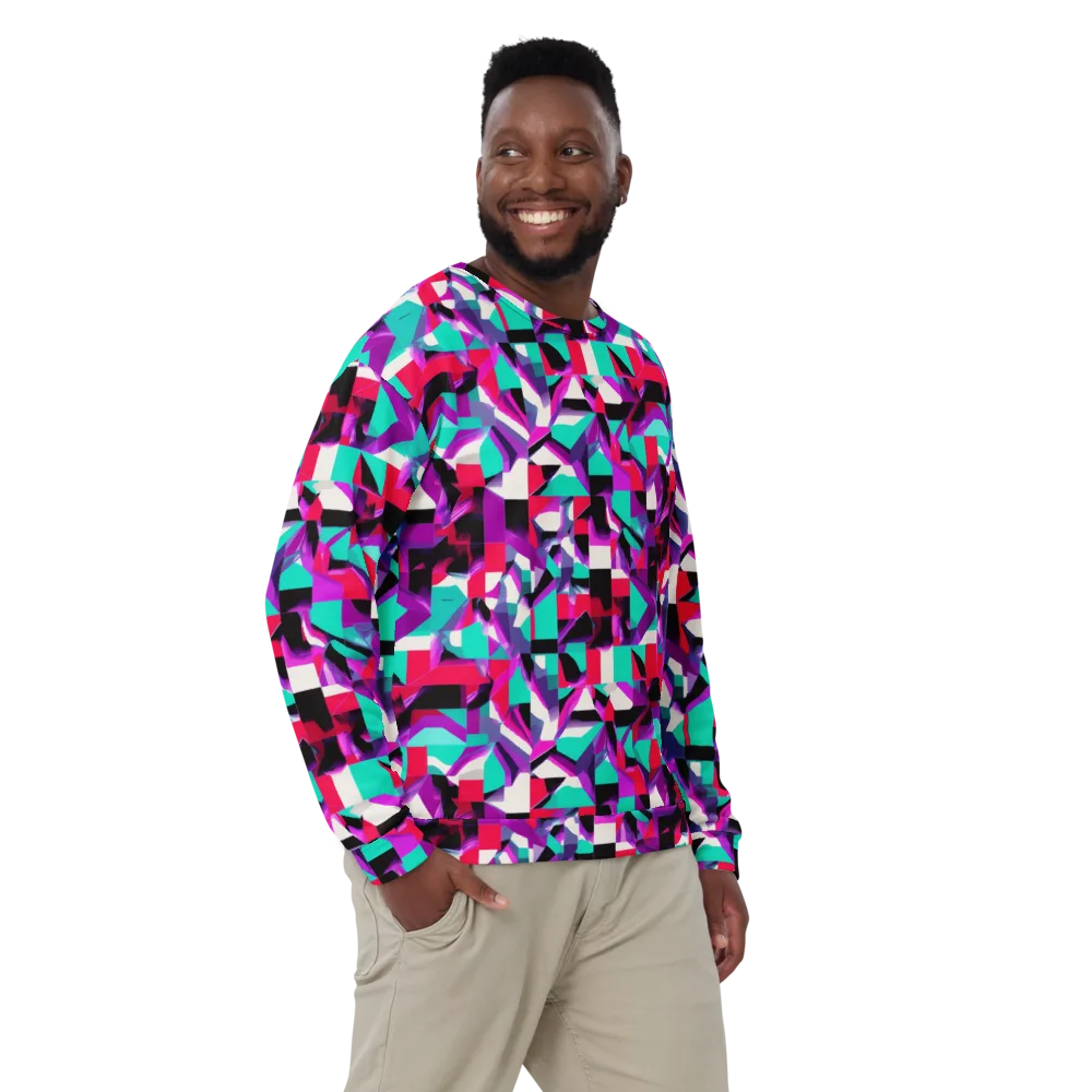 Ultraviolet Blocks on Sweatshirt — Front