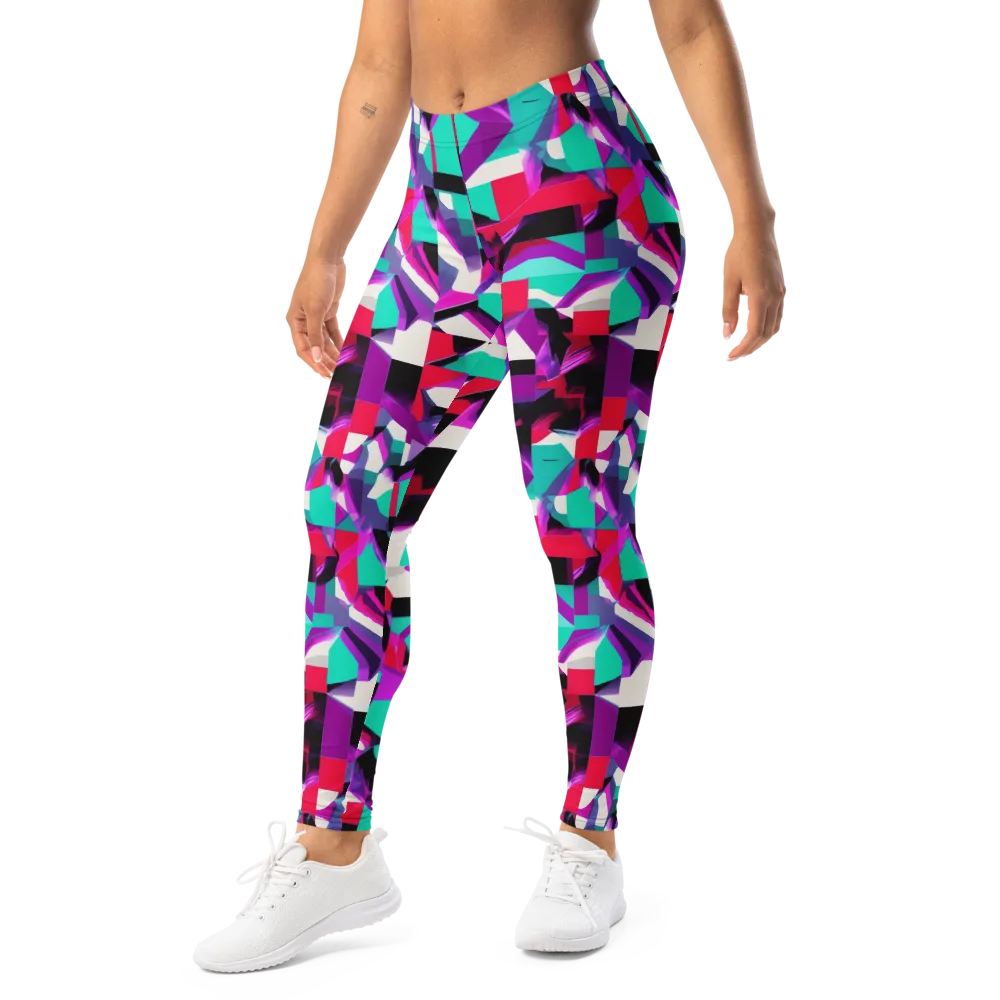 Ultraviolet Blocks on Leggings — Left Front