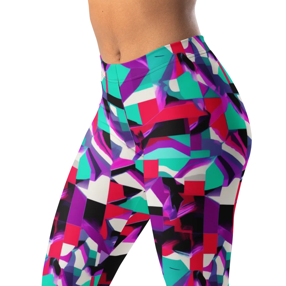 Ultraviolet Blocks on Leggings — Left Front