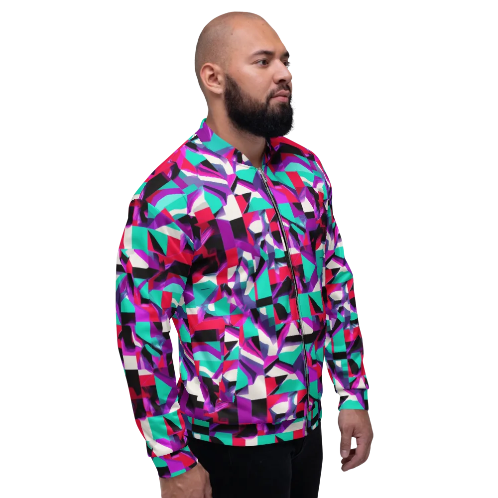 Ultraviolet Blocks on Bomber Jacket — Right