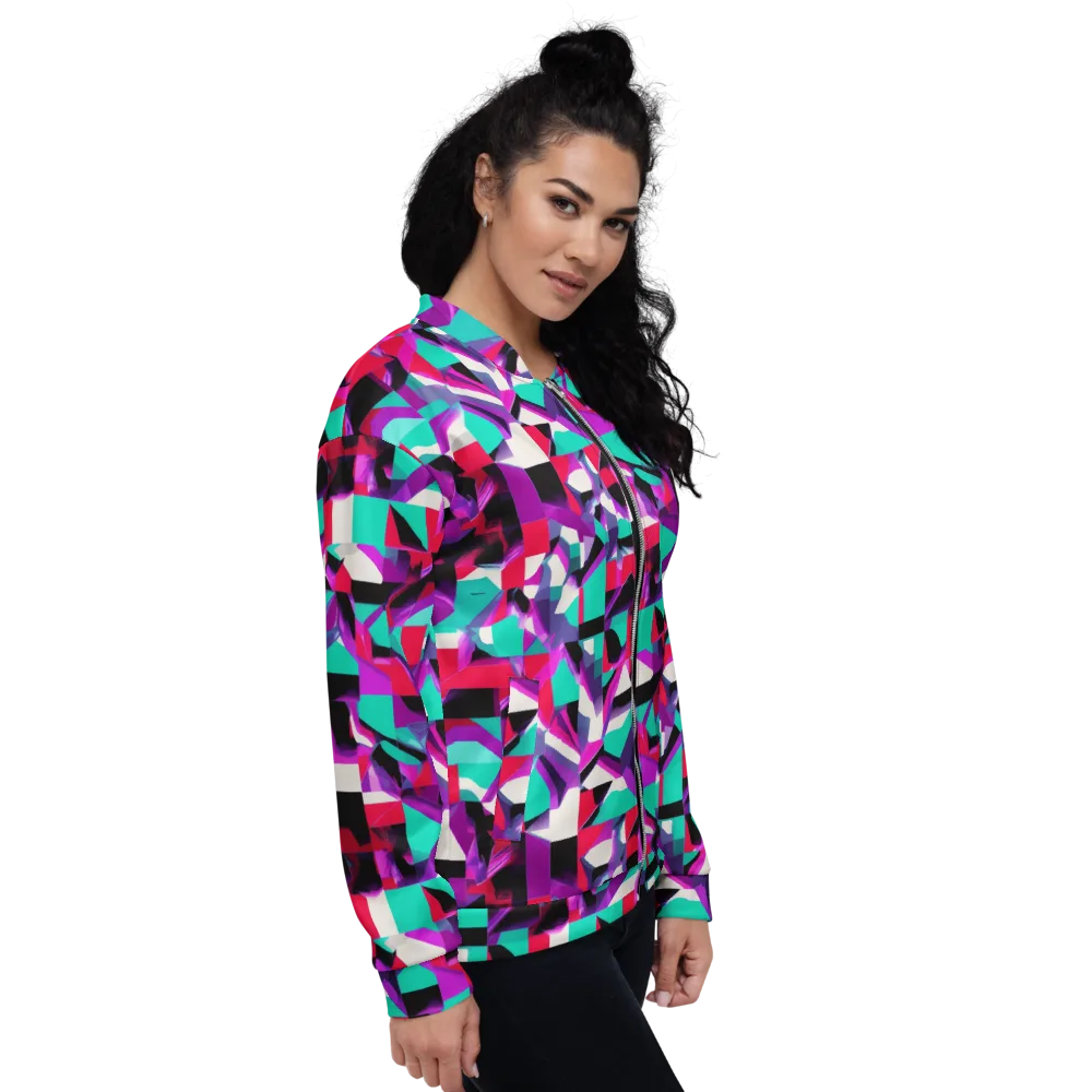 Ultraviolet Blocks on Bomber Jacket — Right