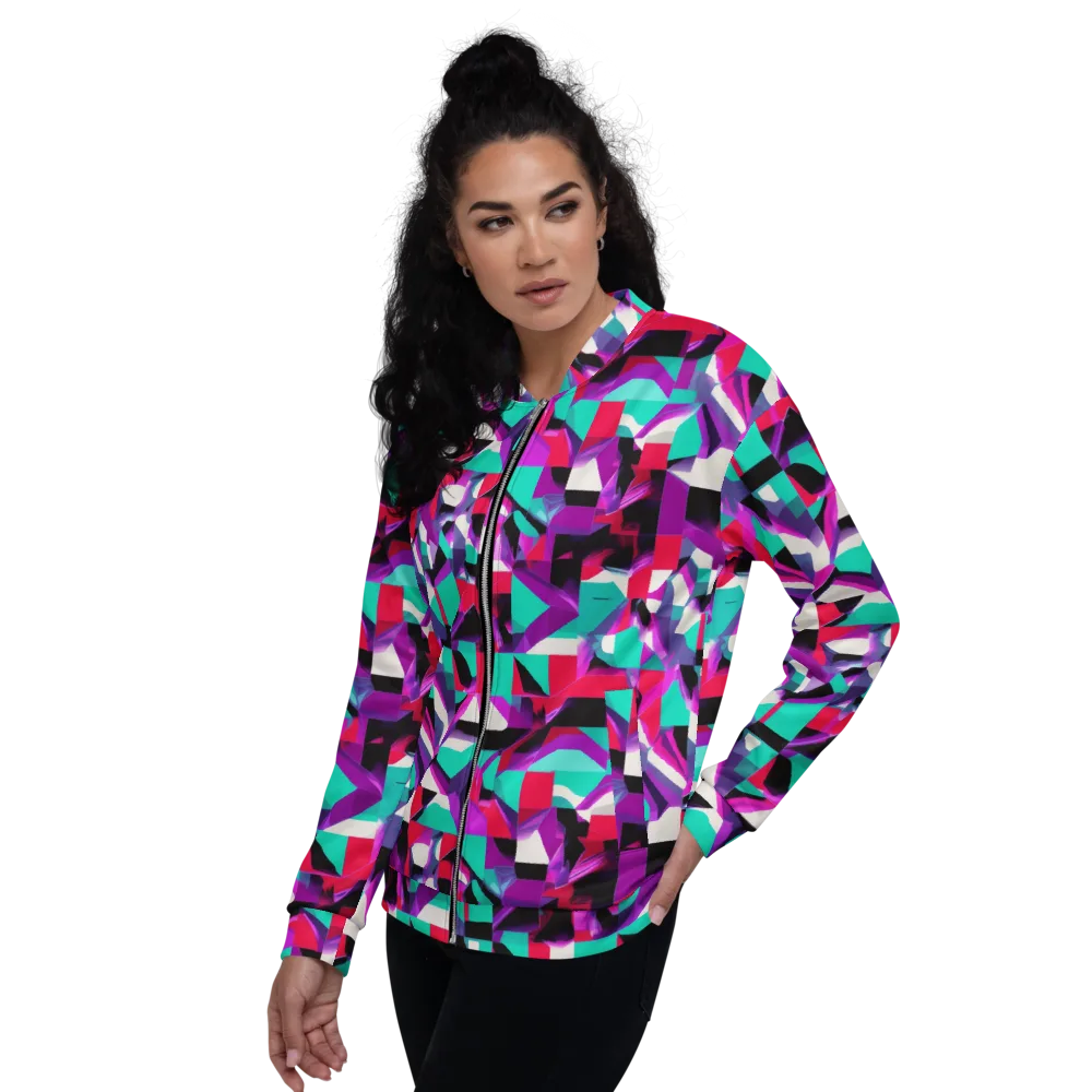 Ultraviolet Blocks on Bomber Jacket — Left