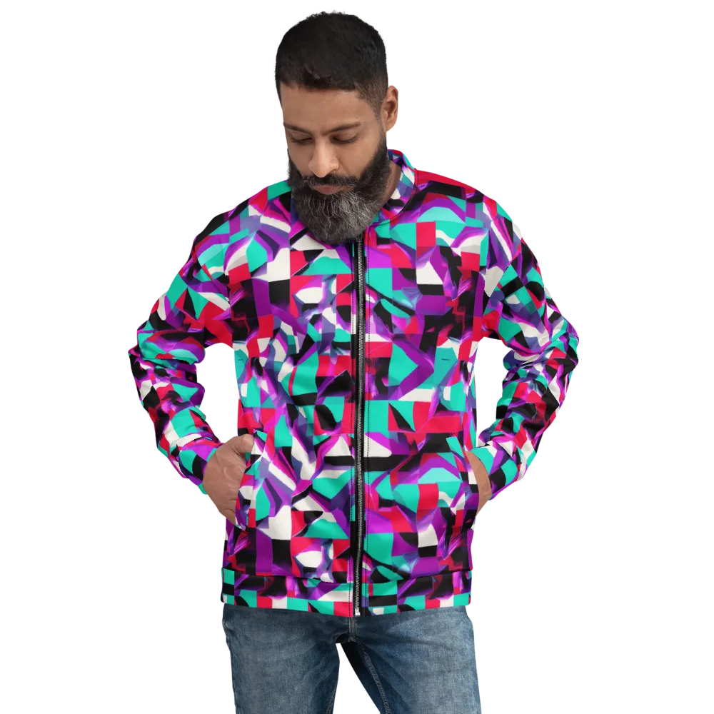 Ultraviolet Blocks on Bomber Jacket — Front