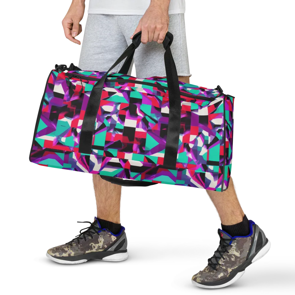 Ultraviolet Blocks on Duffle Bag — Front