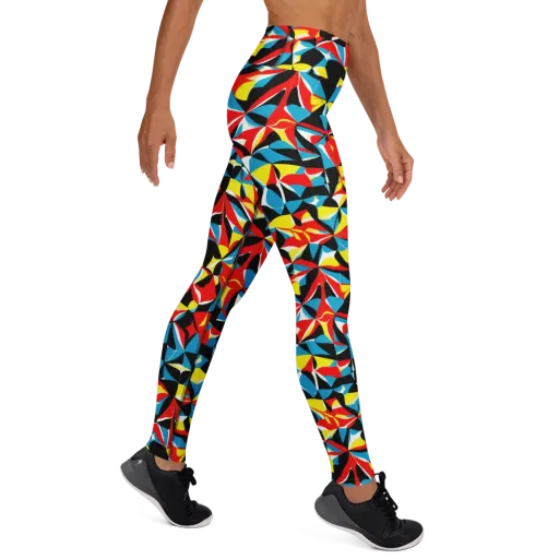 Neon Petal on a Yoga Leggings