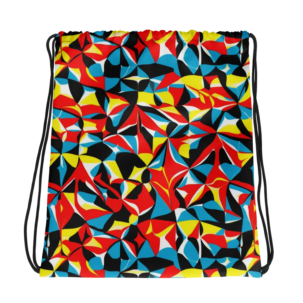 Neon Petal on Drawstring Bag — Photo