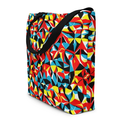 Neon Petal on a Large Tote Bag W/ Pocket