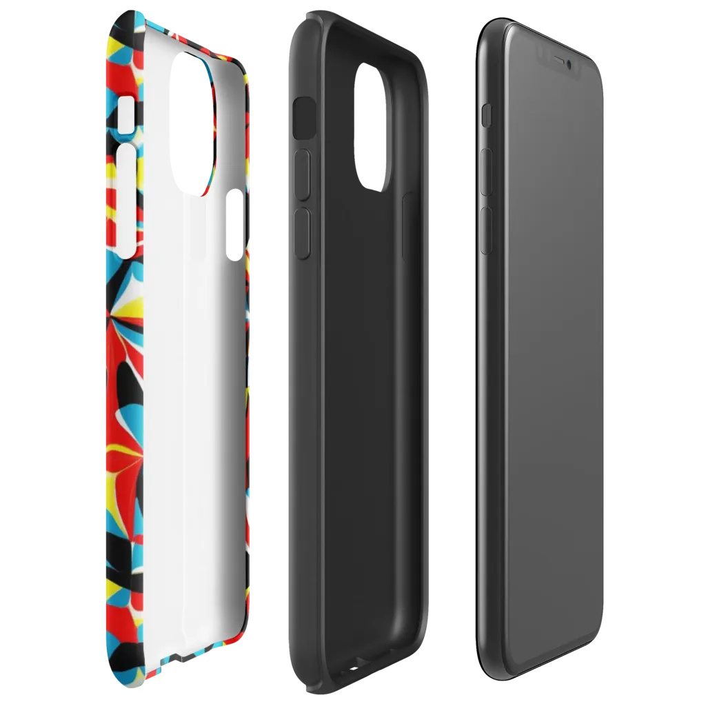 Neon Petal on Tough Case for iPhone® — Right