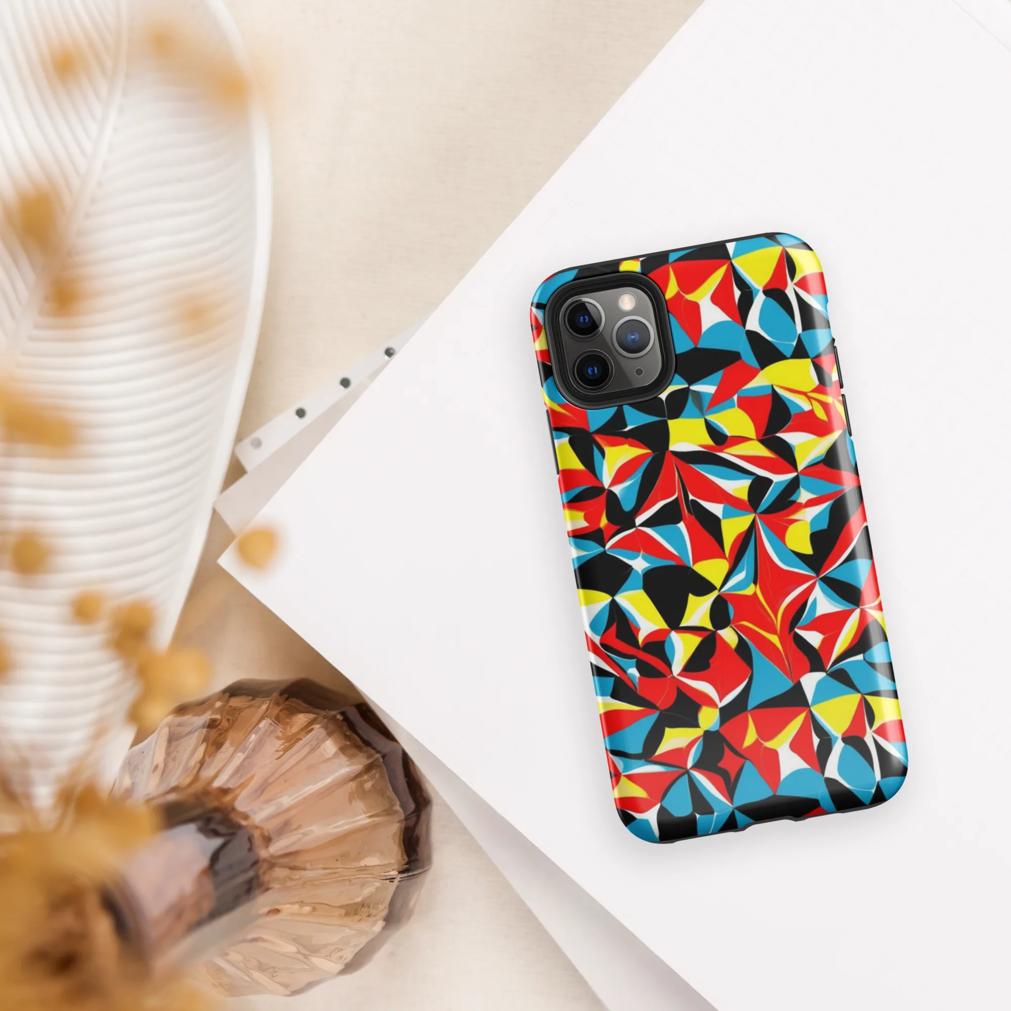Neon Petal on Tough Case for iPhone® — Front