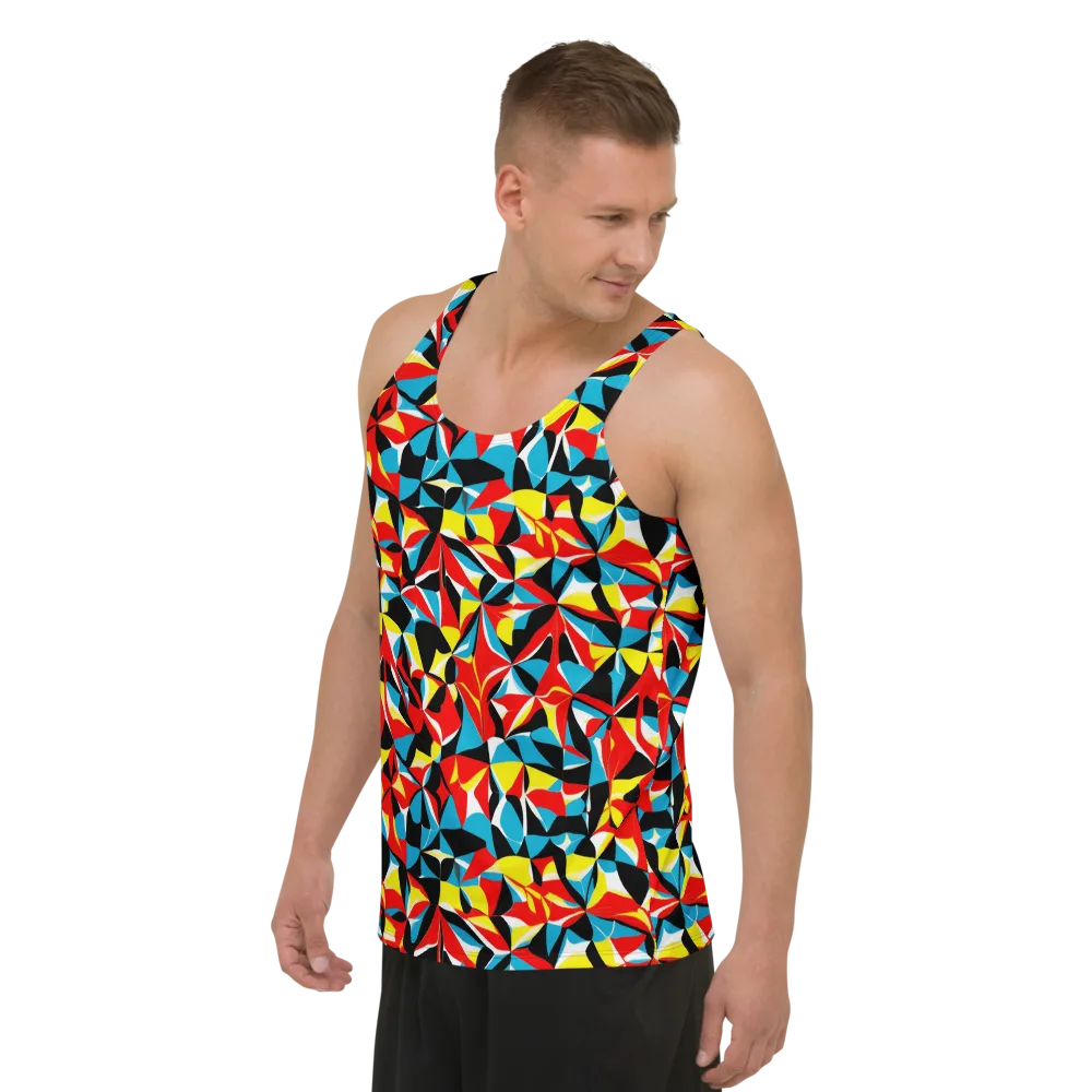 Neon Petal on Men's Tank Top — Left Front
