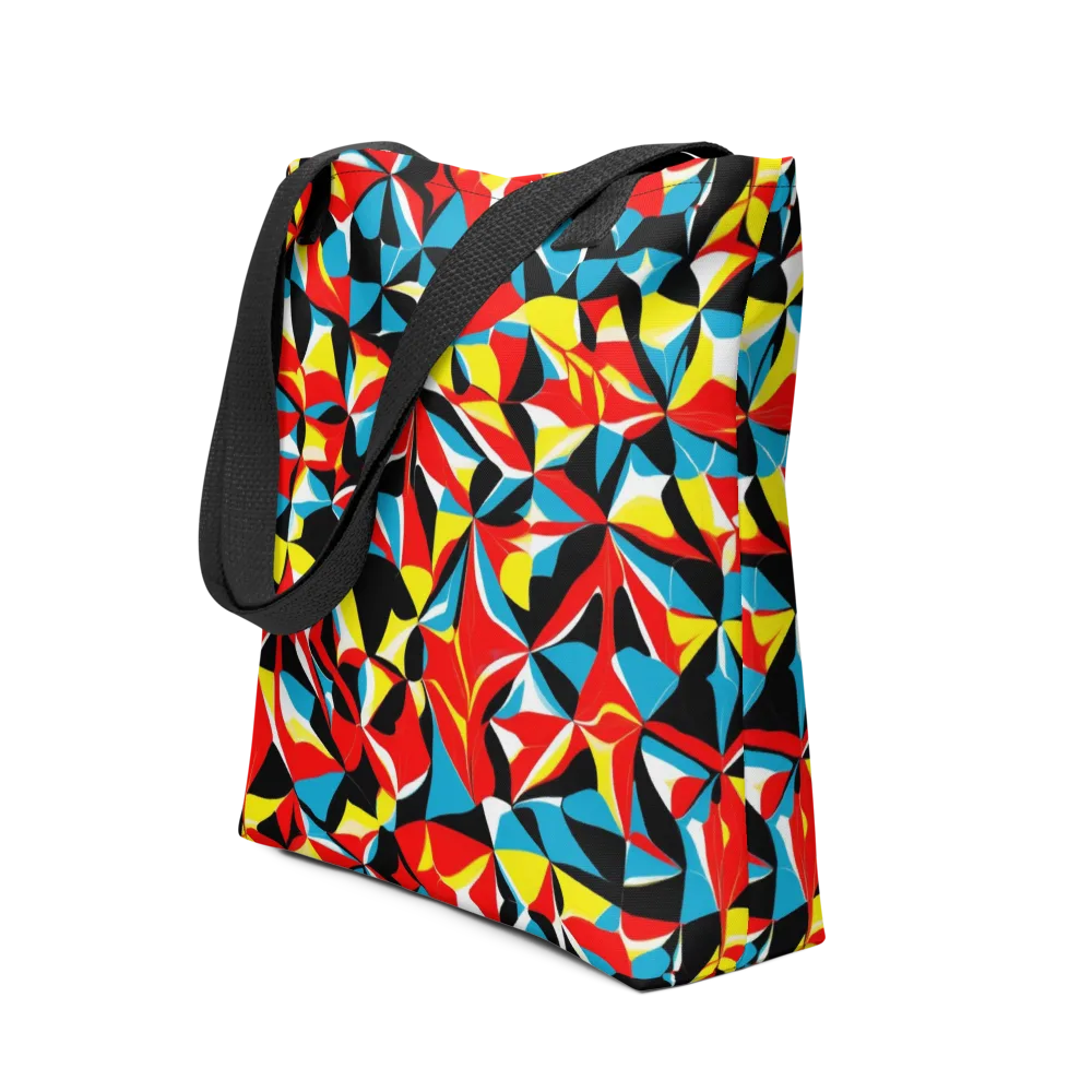 Neon Petal on Tote Bag — Front