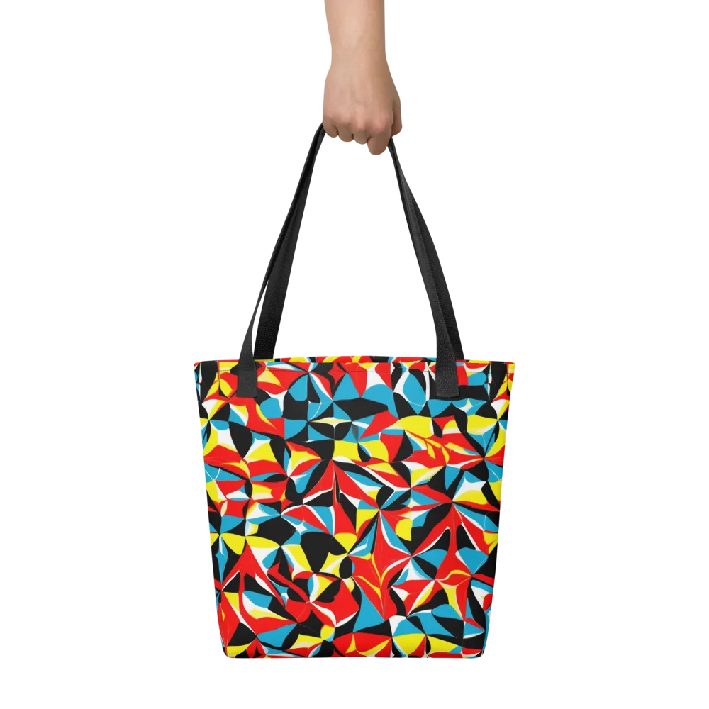 Neon Petal on Tote Bag — Front