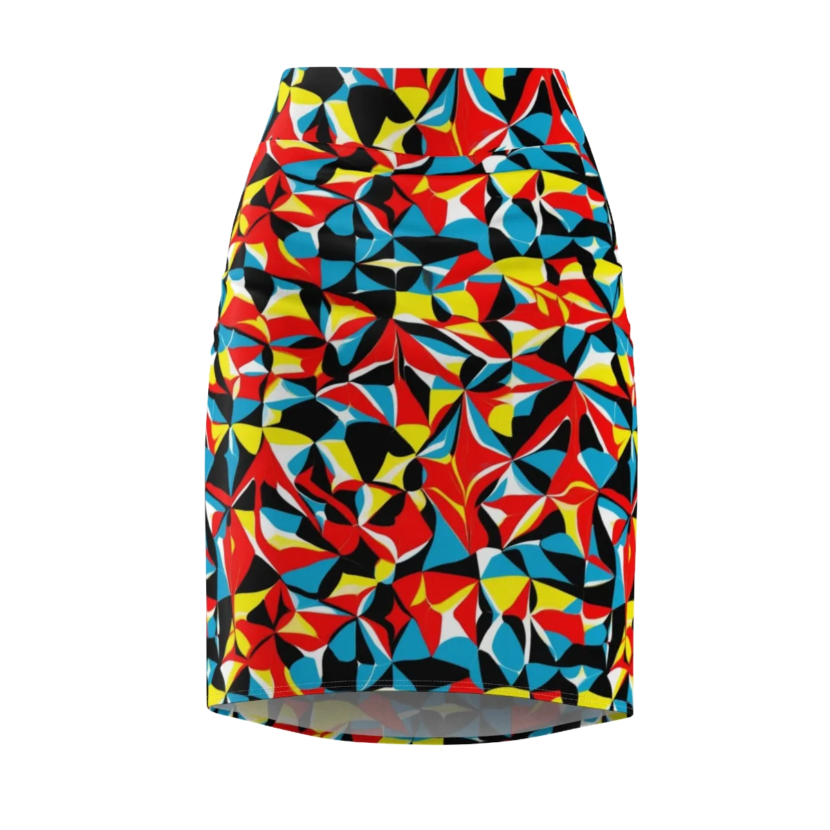 Neon Petal on Pencil Skirt — Front
