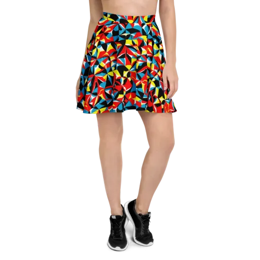 Neon Petal on a Skater Skirt