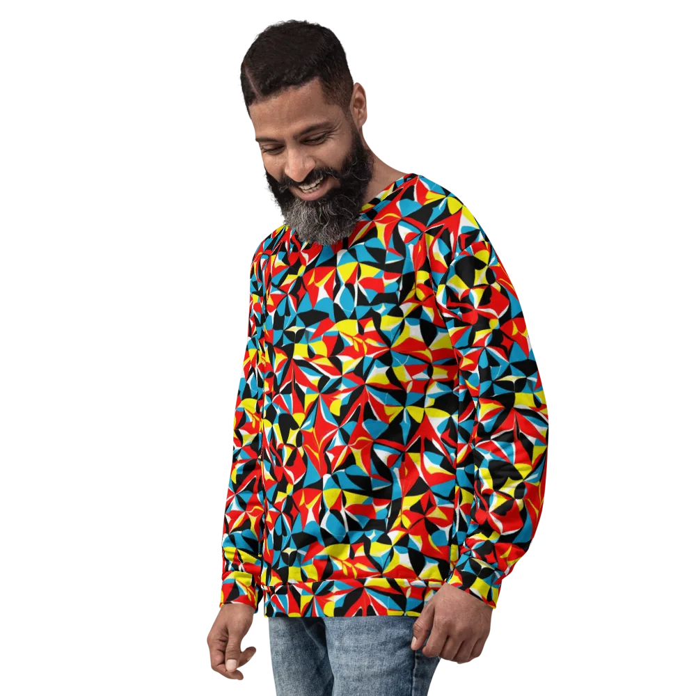 Neon Petal on Sweatshirt — Left Front