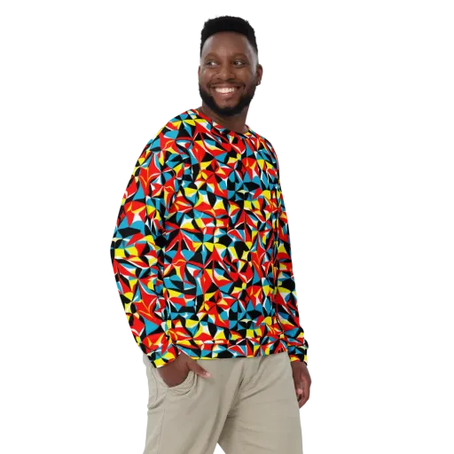 Neon Petal on a Sweatshirt