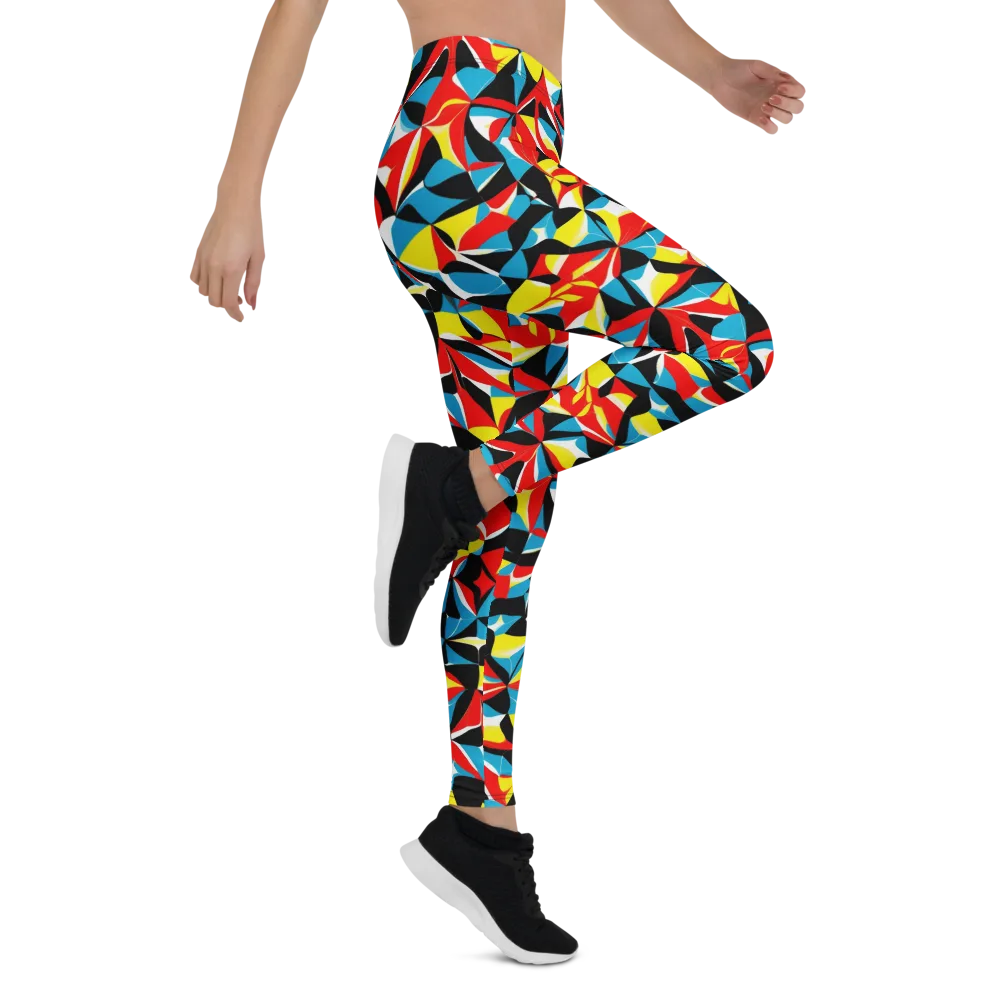 Neon Petal on Leggings — Right