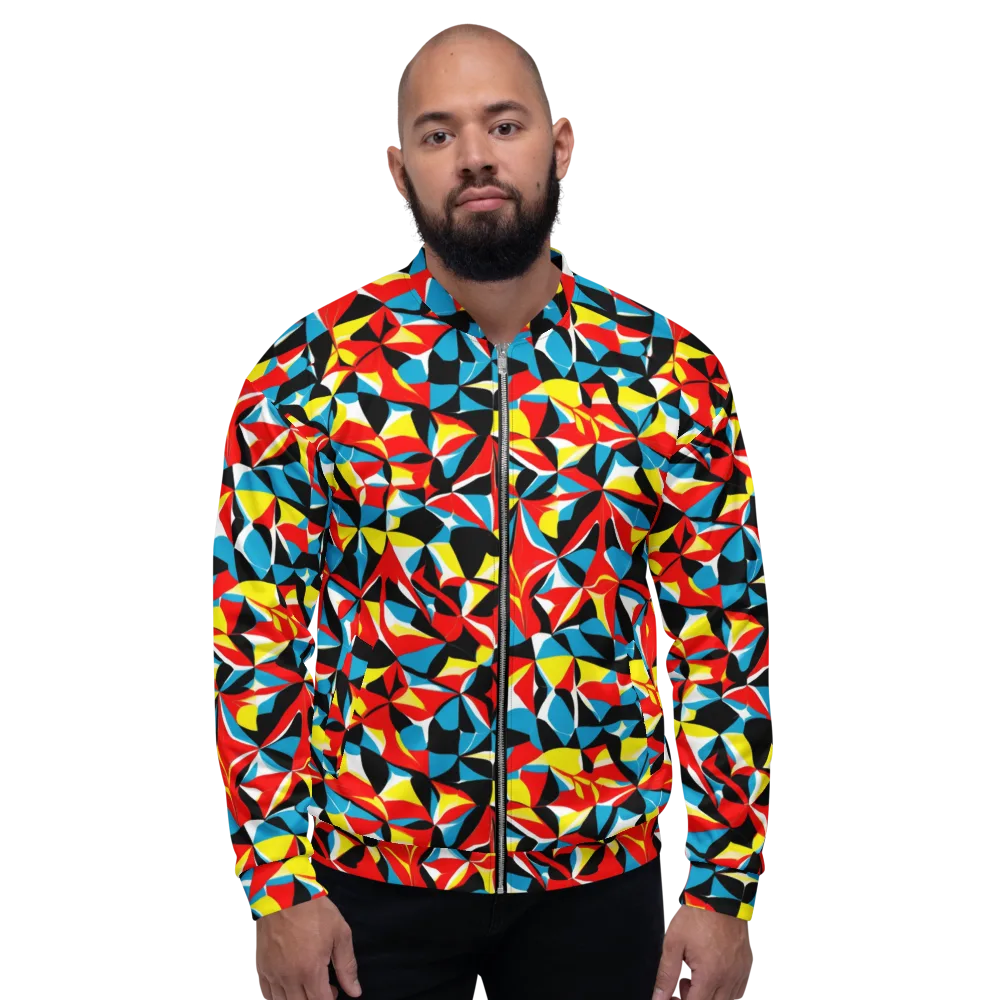 Neon Petal on Bomber Jacket — Front