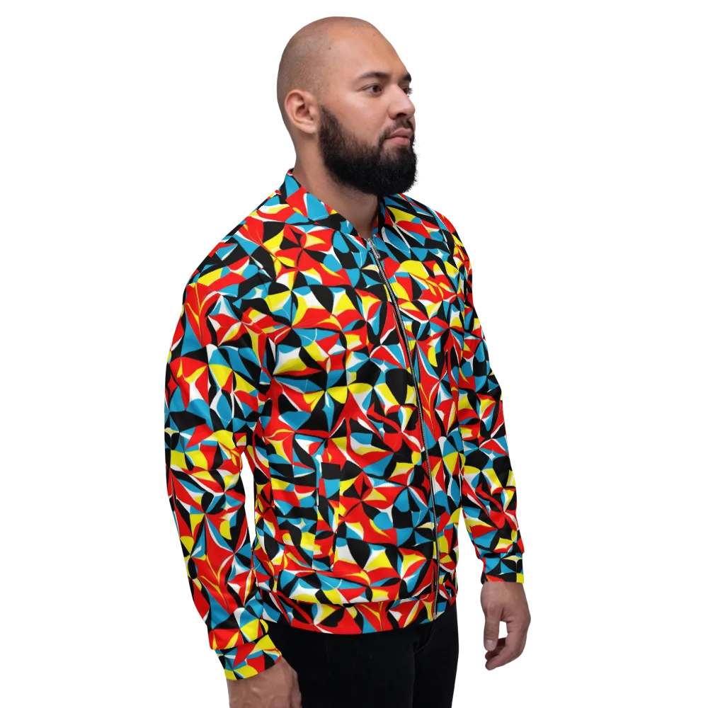 Neon Petal on Bomber Jacket — Right