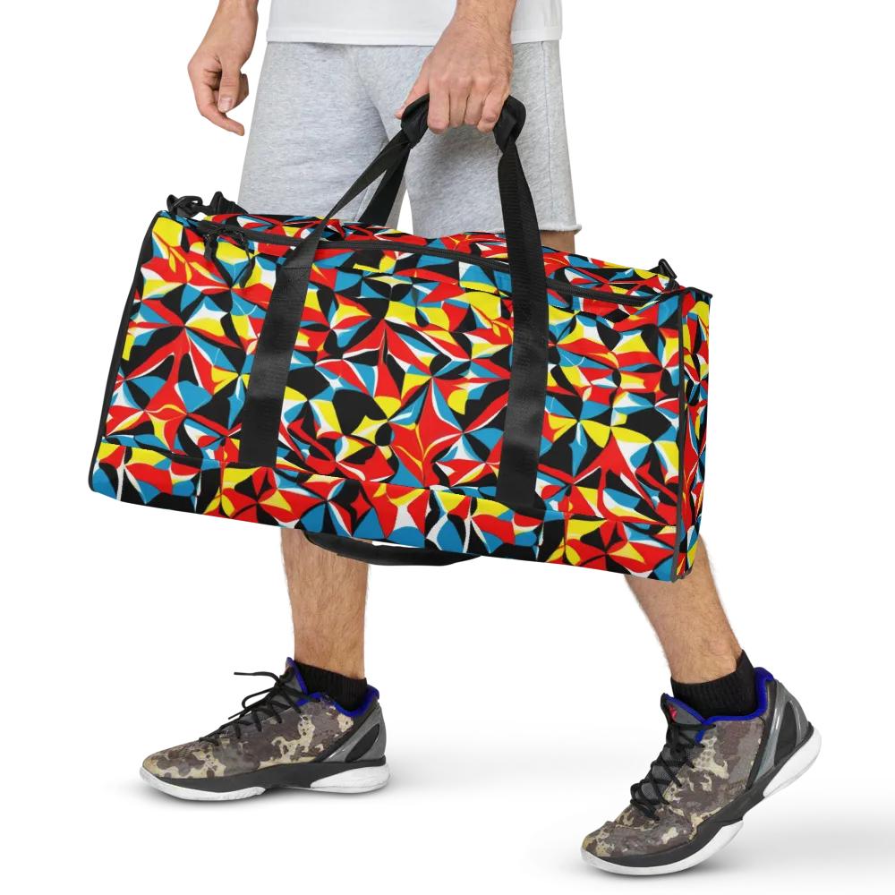Neon Petal on Duffle Bag — Front