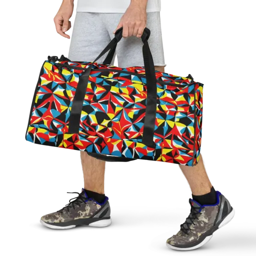 Neon Petal on a Duffle Bag