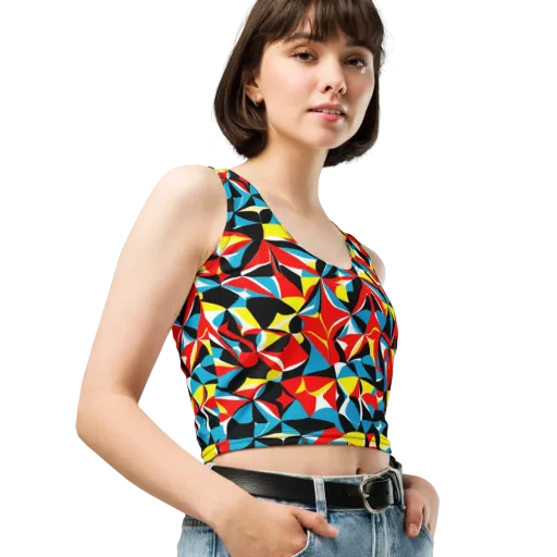 Neon Petal on a Crop Top