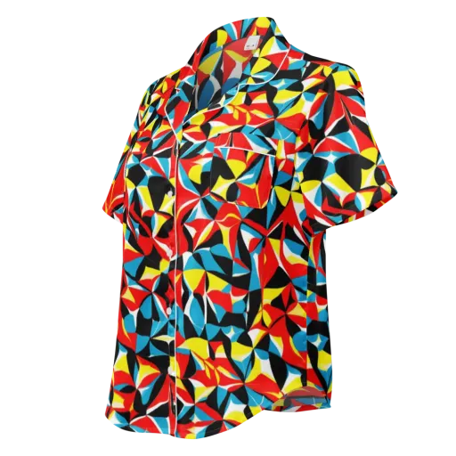 Neon Petal on a Women's Short Sleeve Pajama Top