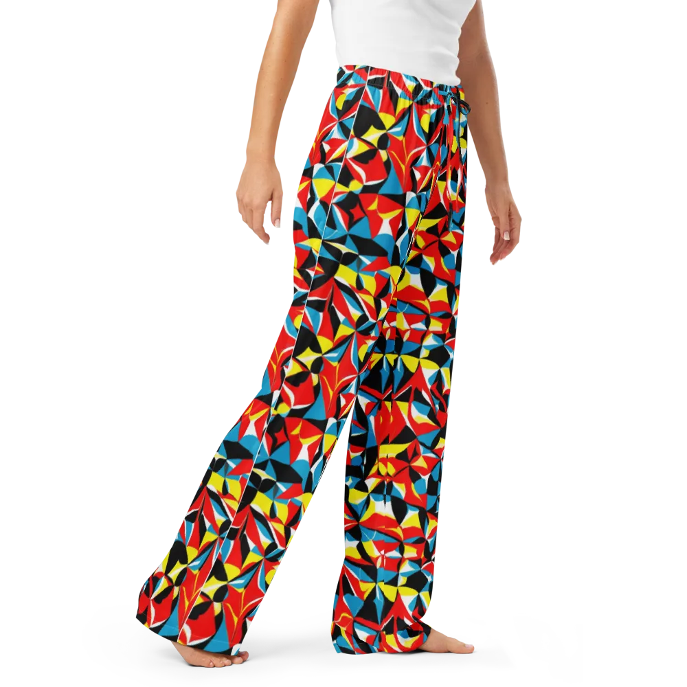 Neon Petal on Women's Pajama Pants — Right Front